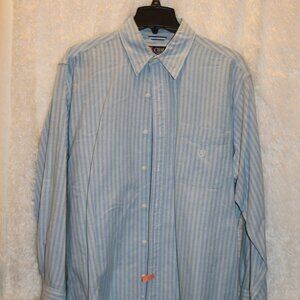 Chaps mens dress shirt size large dry clean tag on